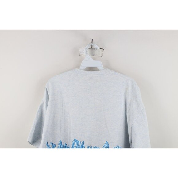 Vintage 90s Streetwear Mens Large All Over Print Alaska Cruise Ship T-Shirt USA - Picture 16 of 16